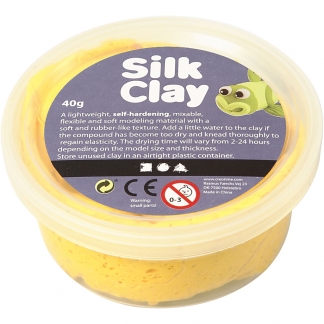 Silk Clay®, gul, 40 g/ 1 ds.