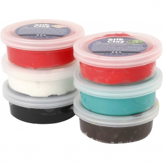 Silk Clay®, julefarver, 6x14g/ 1 pk.