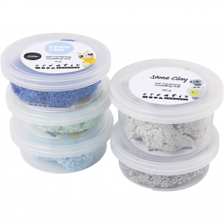 Stone Clay Mix, blå/grøn harmoni, 1pk./ 1 pk.