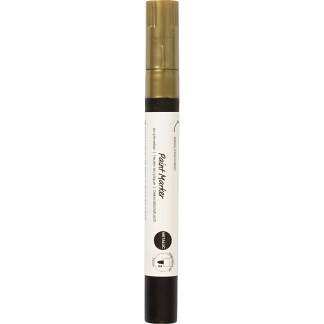 Dekorationstusch, metallic, streg 2,5 mm, guld, 1 stk.