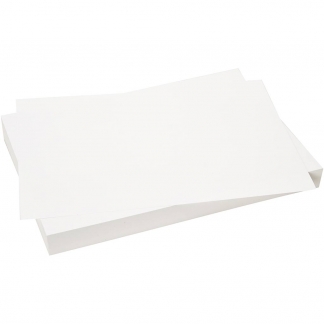 Karton, A4, ark 210x297 mm, 180 g, hvid, 2x100 ark/ 1 pk.