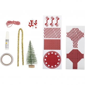 Mini DIY Kit Nissens Dør, Juletræ, 1pk./ 1 pk.