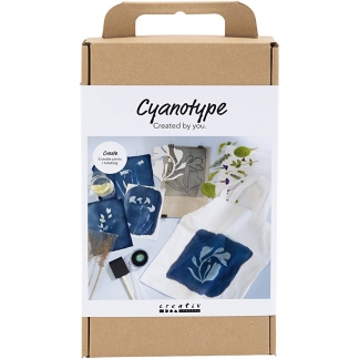 DIY Kit Cyanotypi, Tekstil, blå, 1pk./ 1 pk.