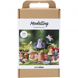 DIY Kit Modellering, Fe, pastelfarver, 1pk./ 1 pk.