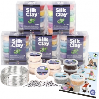 Gruppe DIY Kit Silk Clay&reg; figurer, 1 s&aelig;t