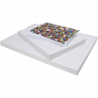 Karton, A2,A3,A4, 180 g, hvid, 3x100 ark/ 1 pk.