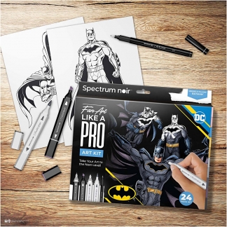 DIY Kit Illustration, Batman: Helte og skurke , ass. farver, 1pk./ 1 pk.